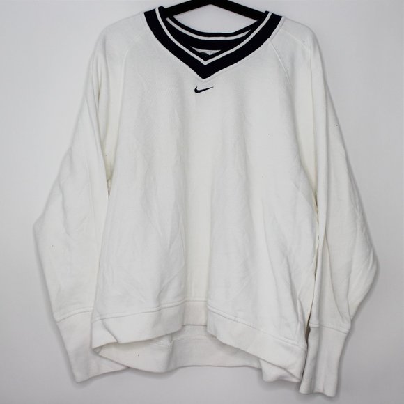 Nike Other - VTG Nike Rare Center Swoosh V-Neck Sweater G573